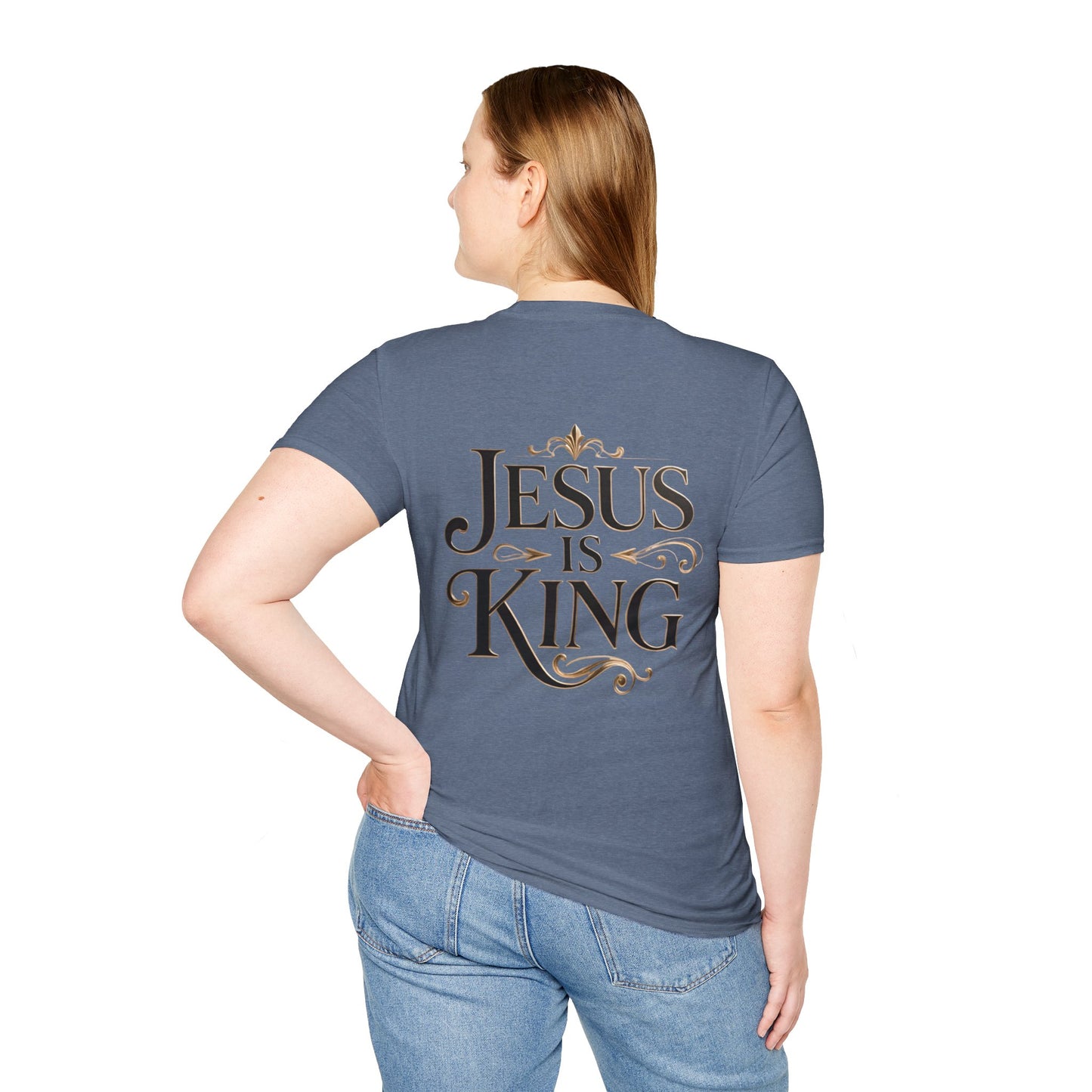 Jesus Is King T-Shirt — Christian Faith Graphic Tee, Inspirational Worship Shirt