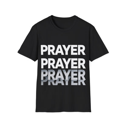Prayer Repeat T-Shirt | Bold Spiritual Graphic Tee Gift