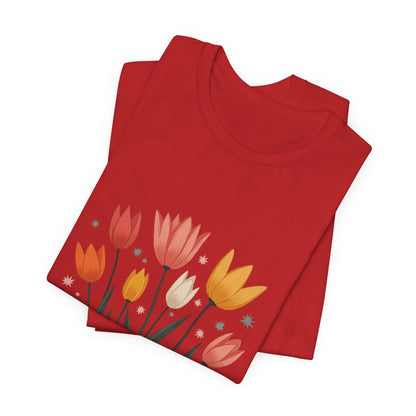Tulip Floral Faith Shirt | Christian Spring Tee | Unique Gifts for Moms & Teens