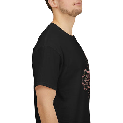 Floral Cross Tee – Delicate Pink Botanical Christian T-Shirt