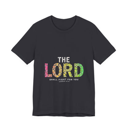 The LORD multicolor mosaic Tee | T-Shirt, Christian faith typography