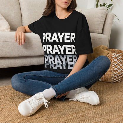 Prayer Repeat T-Shirt | Bold Spiritual Graphic Tee Gift