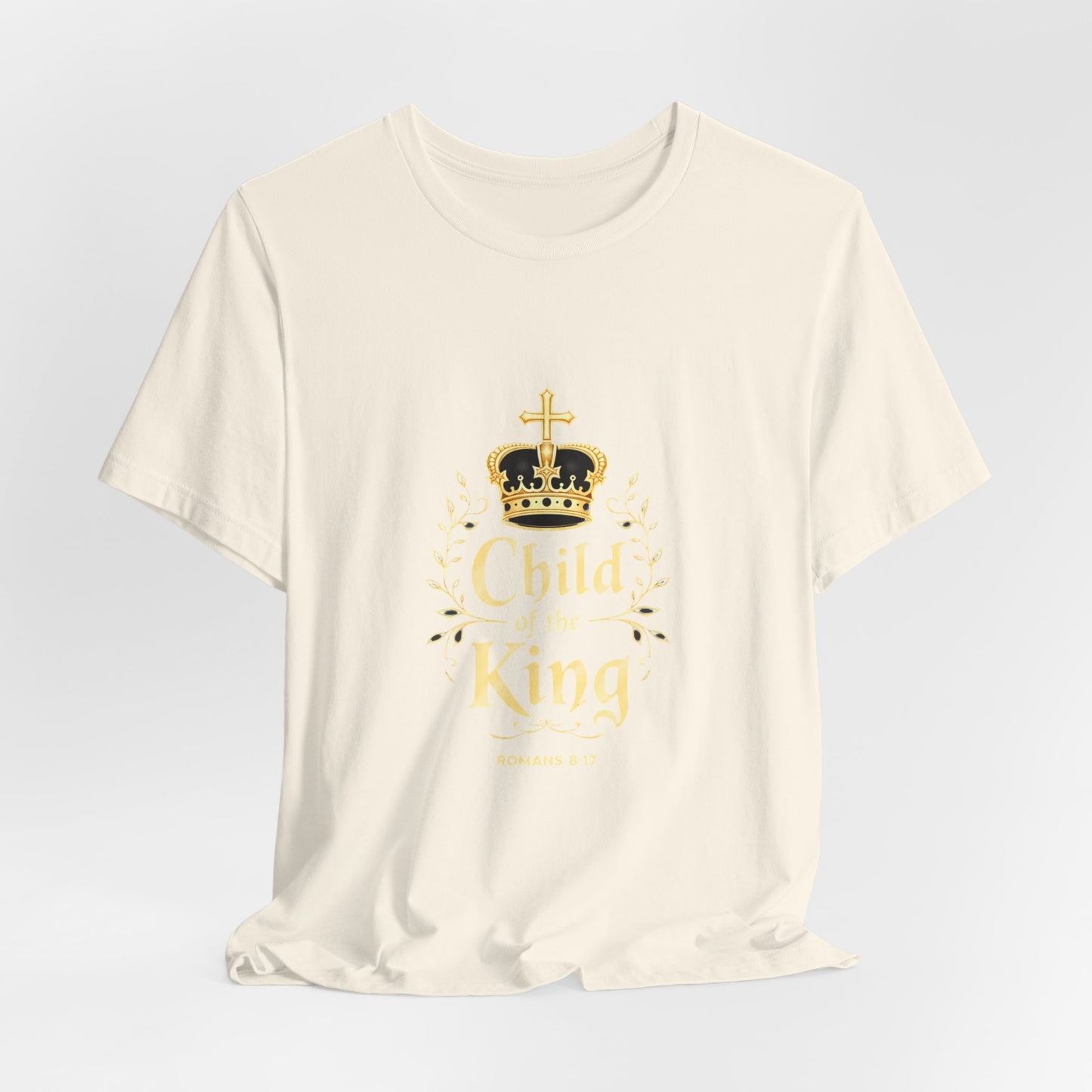 Child of the King T-Shirt | Romans 8:17 Christian Crown Tee | Perfect Gift for Believers  | Thoughtful Christian Gift