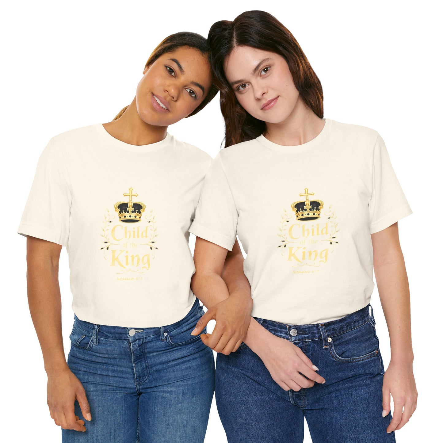 Child of the King T-Shirt | Romans 8:17 Christian Crown Tee | Perfect Gift for Believers  | Thoughtful Christian Gift