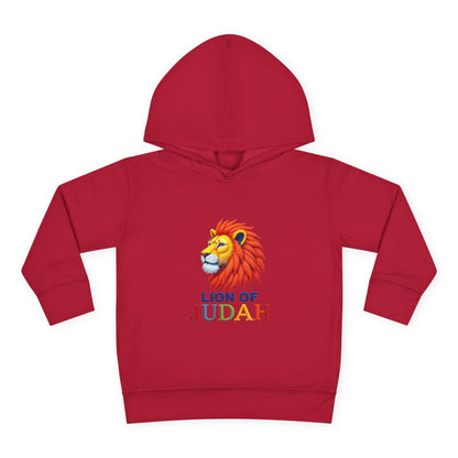 Lion of Judah Toddler Hoodie — Christian Kids Pullover with Colorful Lion Graphic