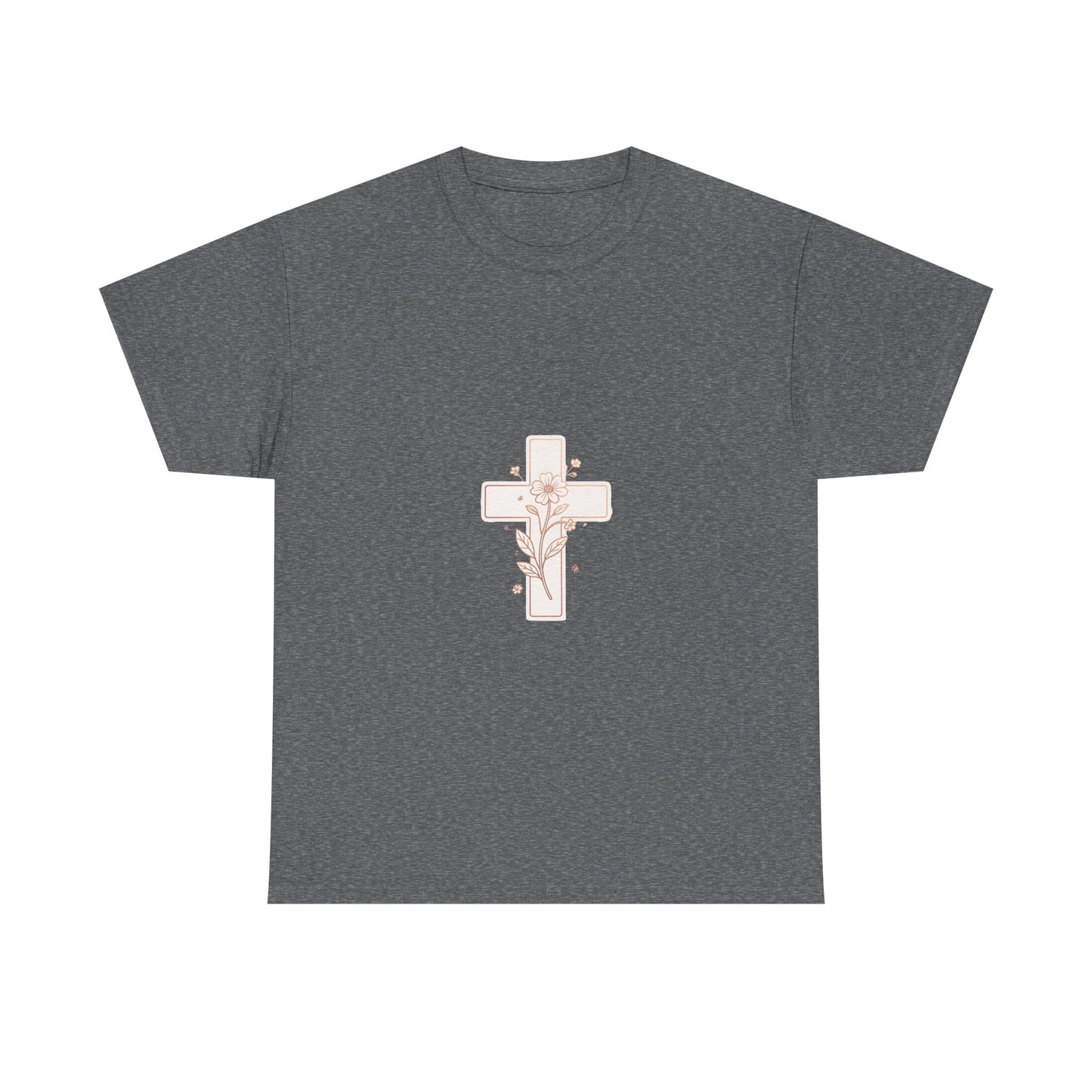 Floral Cross Tee — Delicate Bloom Christian T-Shirt | Meaningful gifts for teens and adults