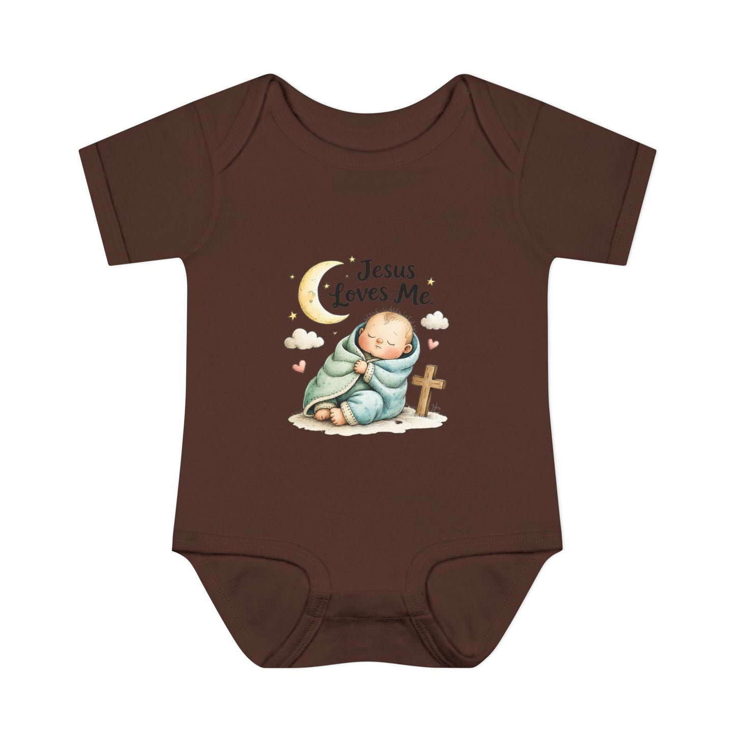 Jesus Loves Me Baby Bodysuit - Infant Christian Onesie for Newborns
