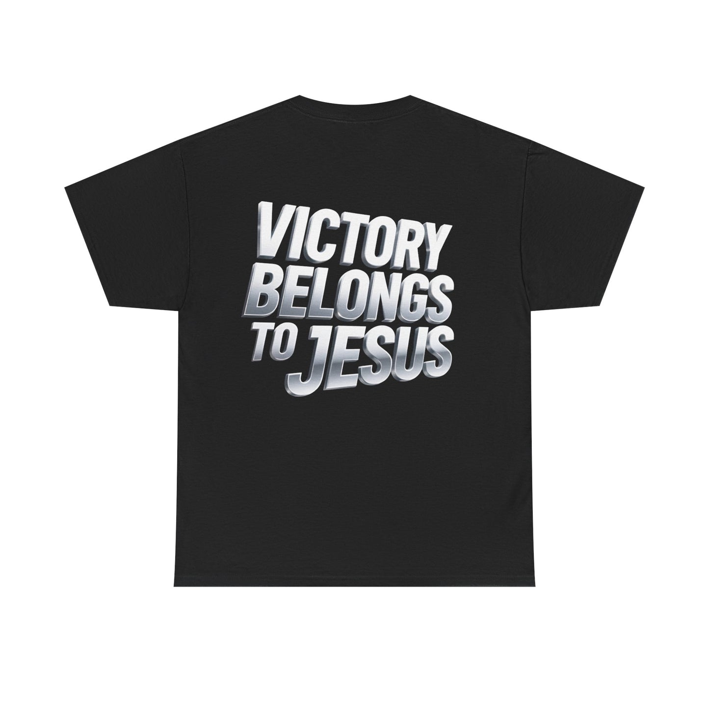 Victory Belongs to Jesus T-Shirt — Heavyweight Christian Faith Tee