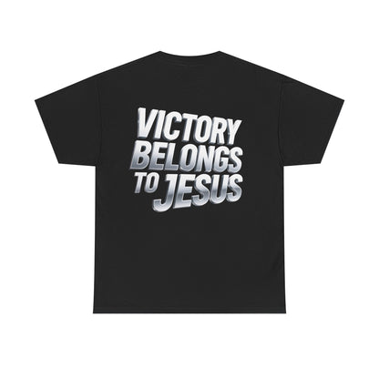 Victory Belongs to Jesus T-Shirt — Heavyweight Christian Faith Tee