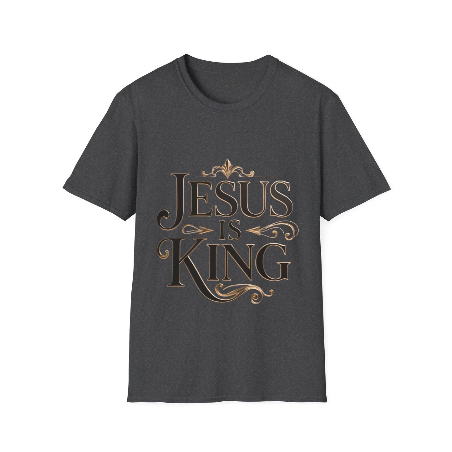 Jesus Is King T-Shirt — Christian Faith Graphic Tee, Inspirational Worship Shirt