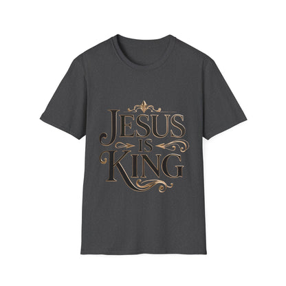 Jesus Is King T-Shirt — Christian Faith Graphic Tee, Inspirational Worship Shirt