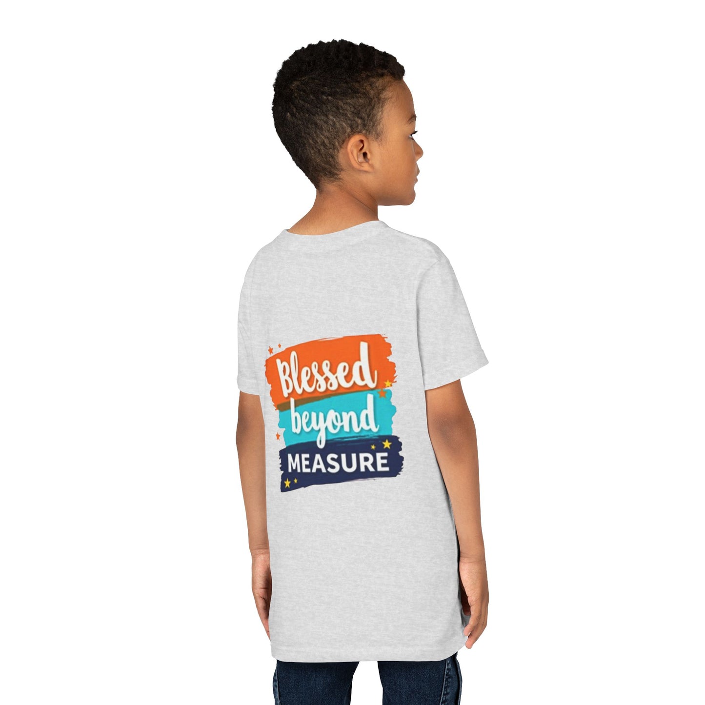 Blessed Beyond Measure Youth Tee | Inspirational Kids Shirt, Faith Design