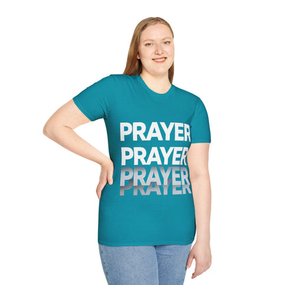 Prayer Repeat T-Shirt | Bold Spiritual Graphic Tee Gift