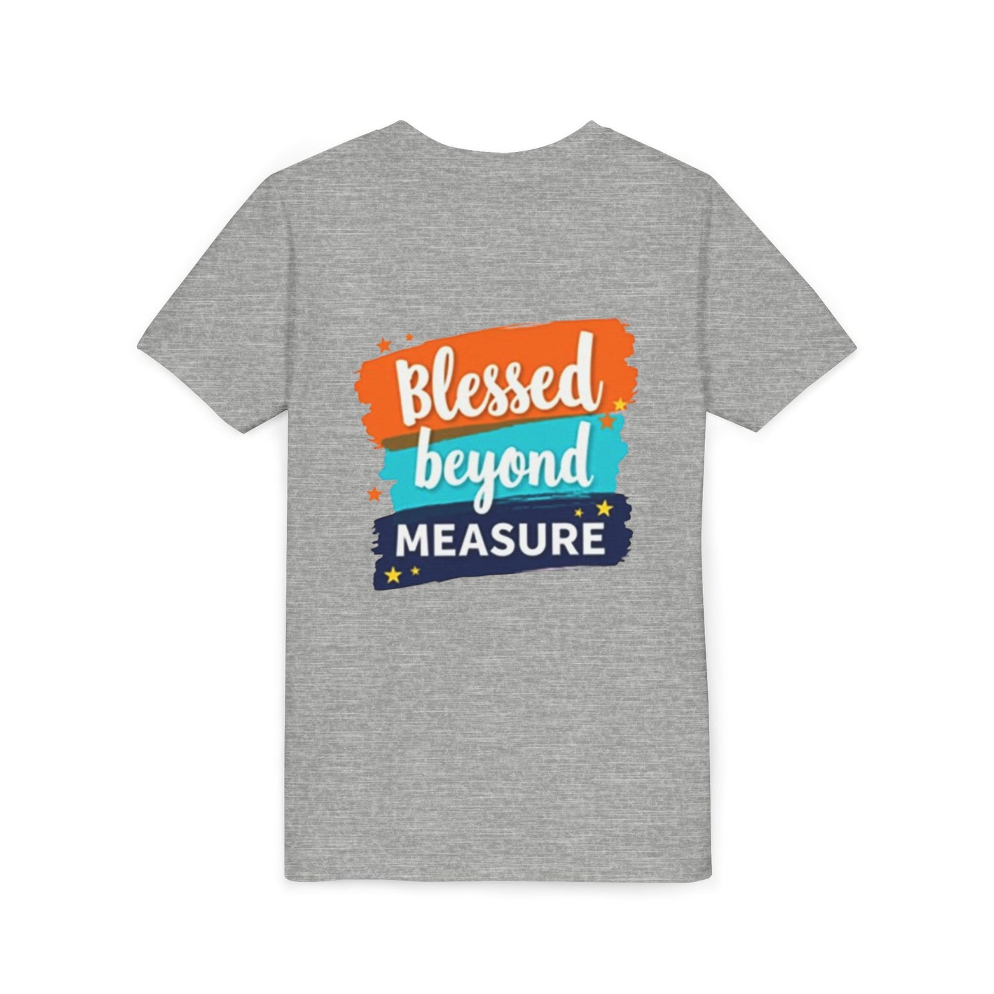 Blessed Beyond Measure Youth Tee | Inspirational Kids Shirt, Faith Design