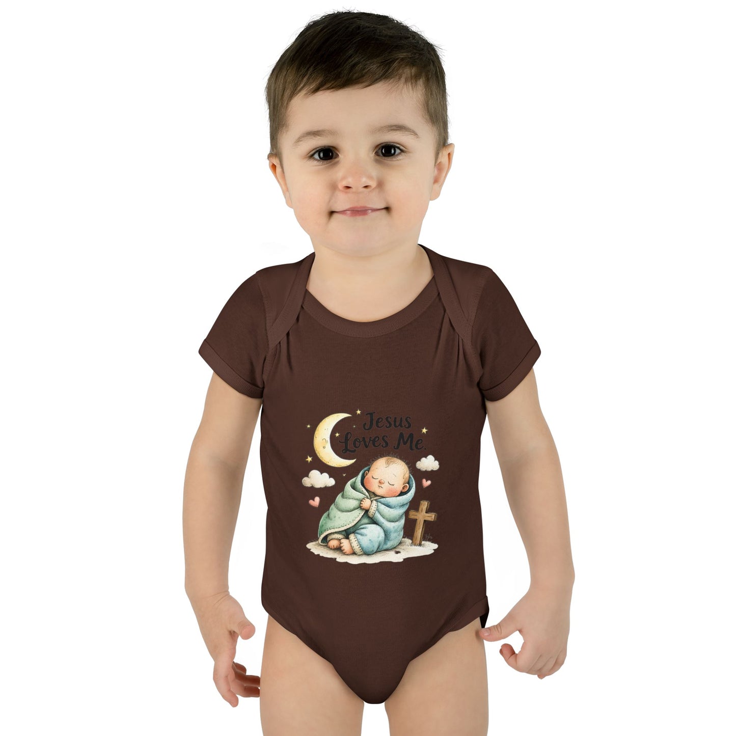Jesus Loves Me Baby Bodysuit - Infant Christian Onesie for Newborns