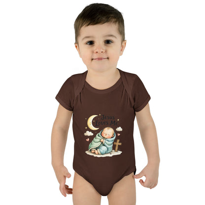 Jesus Loves Me Baby Bodysuit - Infant Christian Onesie for Newborns