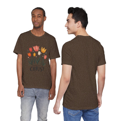 Tulip Floral Faith Shirt | Christian Spring Tee | Unique Gifts for Moms & Teens