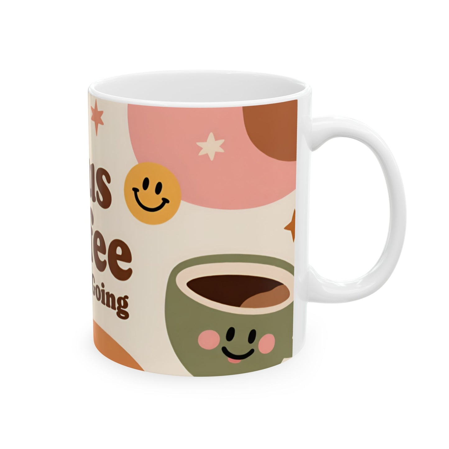 Jesus and Coffee Keep Me Going Mug | Christian Coffee Cup