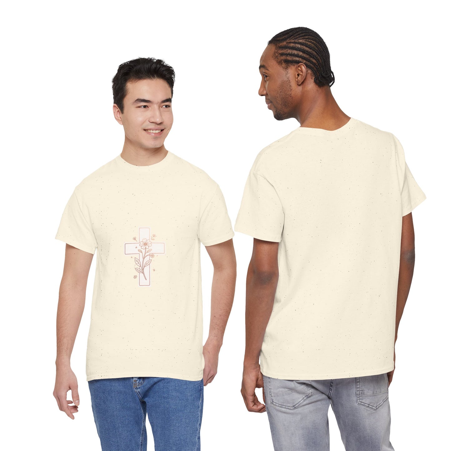 Floral Cross Tee — Delicate Bloom Christian T-Shirt | Meaningful gifts for teens and adults