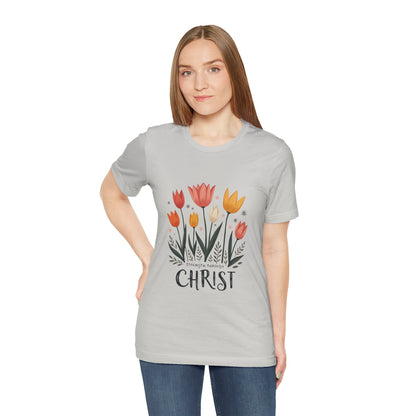 Tulip Floral Faith Shirt | Christian Spring Tee | Unique Gifts for Moms & Teens