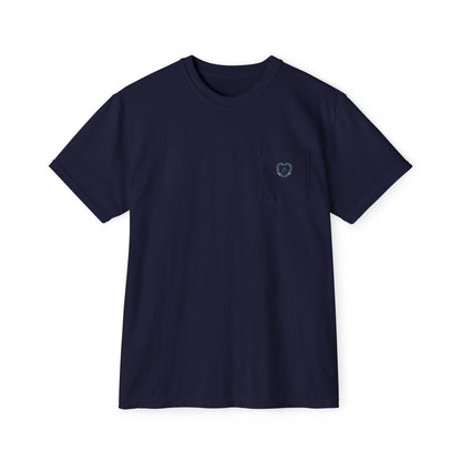 Pocket T-Shirt — Peace Dove Heart Back Graphic
