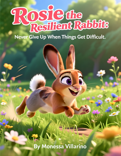 Rosie the Resilient Rabbit: Never Give Up When Things Get Difficult | Children Bedtime Stories | Ebook 8.5 X 11 Digital Download
