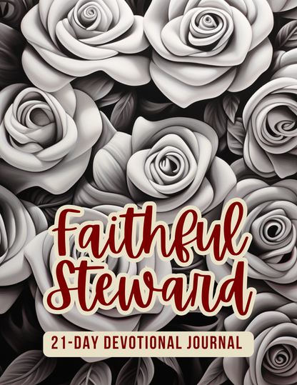 Faithful Steward 21-Day Devotional Journal | Ebook 8.5 X 11 Canva Editable
