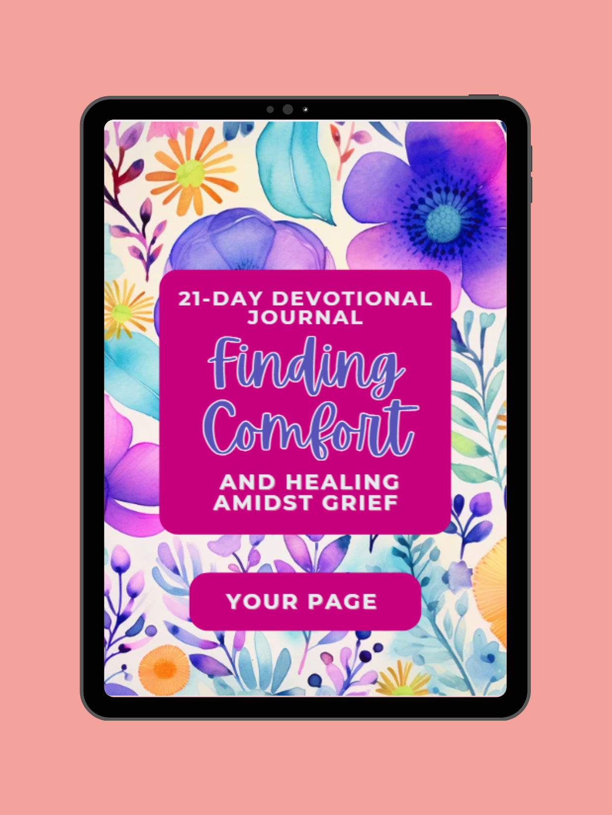 Finding Comfort and Healing Amidst Grief - 21 day devotional journal | A4 Instant Download | Canva Editable