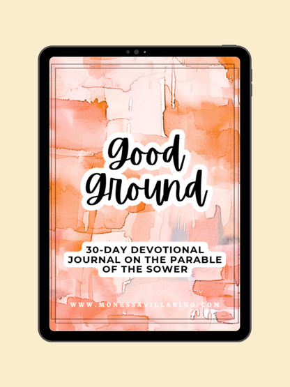 Good Ground: 30-Day Devotional Journal on the Parable of the Sower | 8.5 X 11 Canva Editable