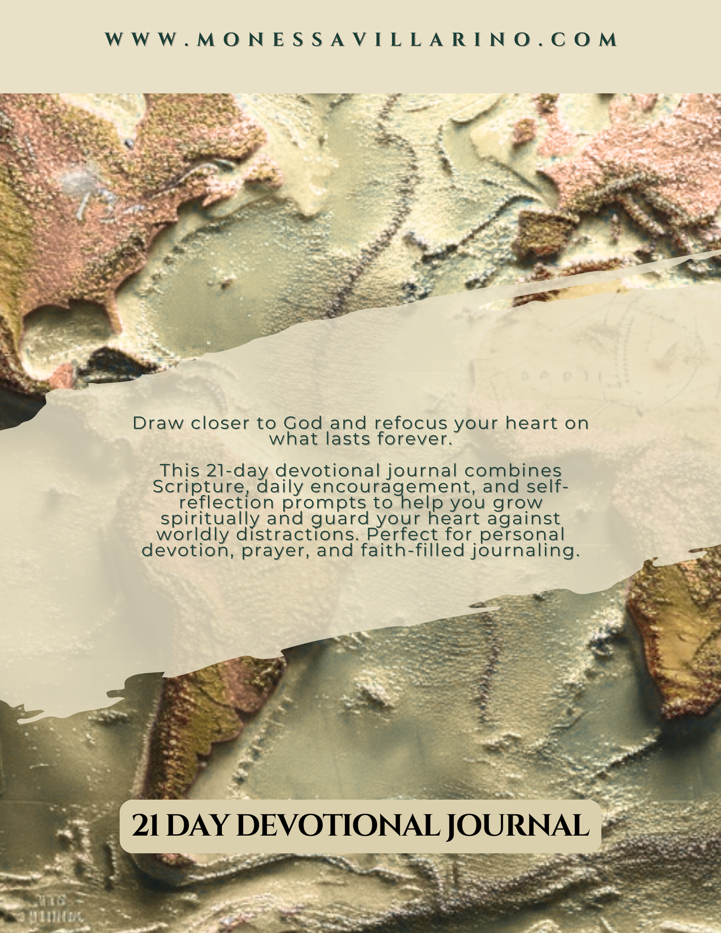 Guarding Against Loving the World 21-day devotional journal | 8.5 X 11 | Instant Download