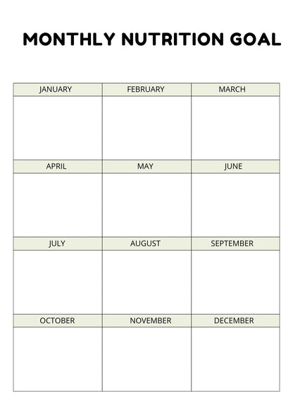 Nutrition Planner  Wellness Starts Within