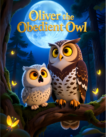 Oliver the Obedient Owl: Listening to Wise Guidance Keeps Us Safe | Children's Bedtime Stories Ebook 8.5 x 11
