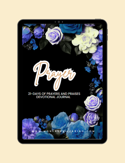 21 Day of Prayer & Praises Devotional Journal | Ebook Digital Download | 8.5 x 11