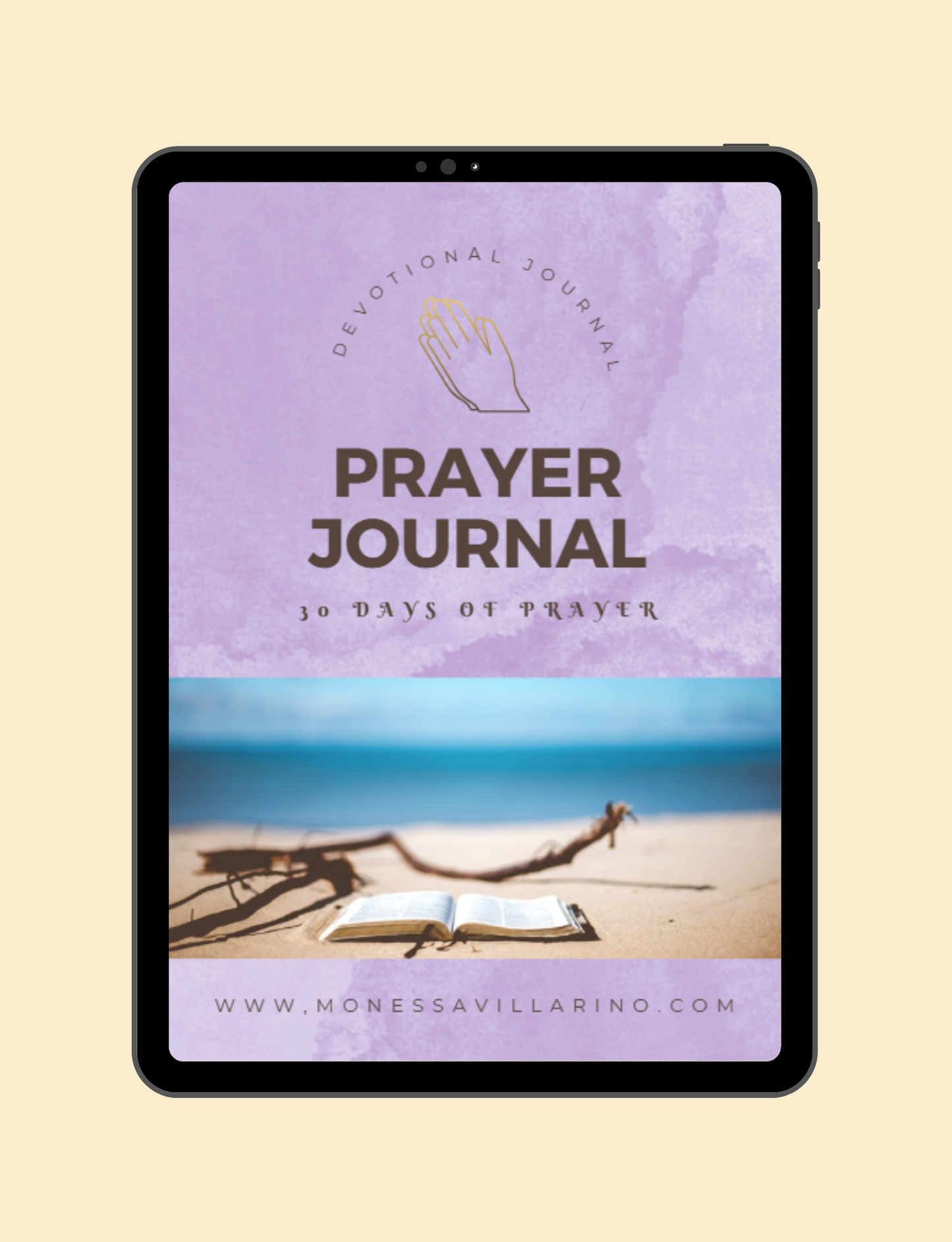 Prayer Journal: 30 Days of Prayer Inspired by the Biblical Encouragement to "Pray Without Ceasing" | Ebook 8.5 x 11 Instant Download