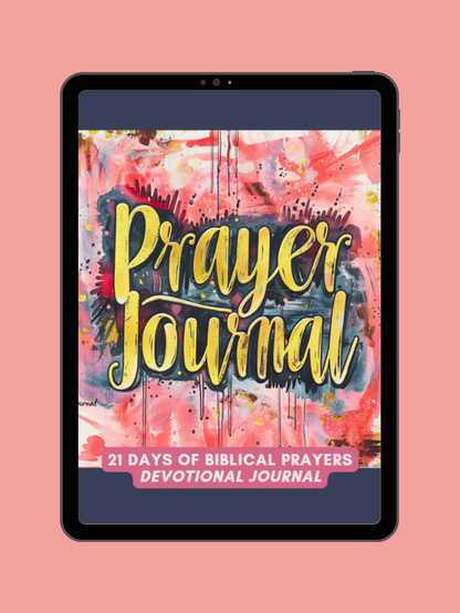 Prayer Journal 21 days of biblical prayers devotional journal | A4 Instant Download | Canva Editable