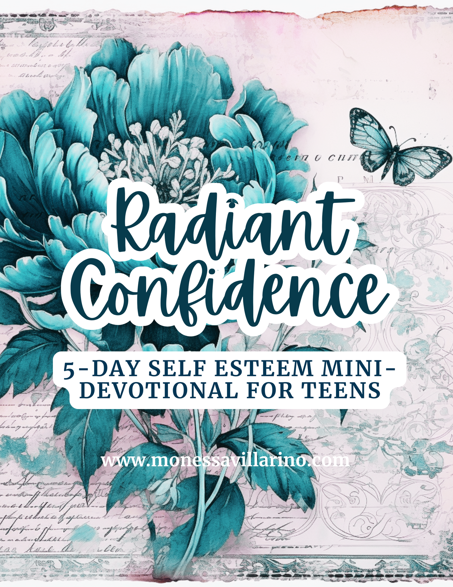 Radiant Confidence: 5-Day Self-Esteem Mini-Devotional for Teens | 8.5 X 11 Digital Download Canva Editable