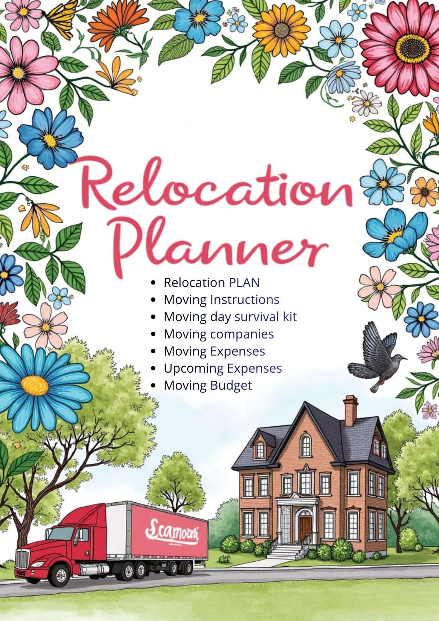 Relocation Planner Floral Edition