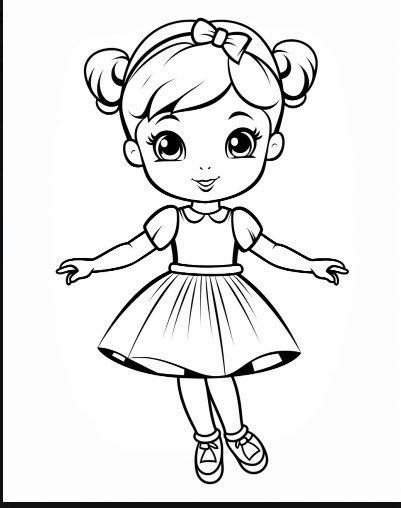 250 Kawaii Ballerina Coloring Pages for Ages 3  Instant Digital Download | Printable PDF | 8.5 x 11 Inches