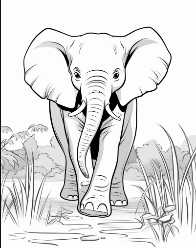 230 Wild Animals Coloring Pages Ages 4-8 Instant Download