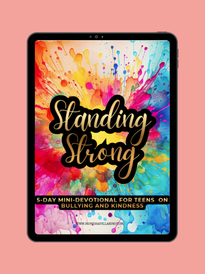 Standing Strong 5-day mini-devotional for teens on Bullying and Kindness | 8.5 x 11 Instant Download