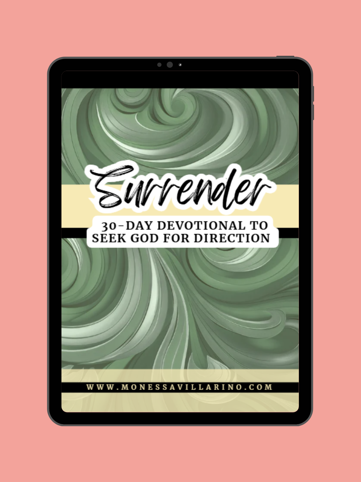 Surrender 30-Day Devotional to seek god for Direction | 33 Pages | A4 Instant Download| Canva Editable