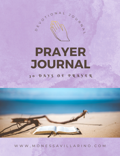 Prayer Journal: 30 Days of Prayer Inspired by the Biblical Encouragement to "Pray Without Ceasing" | Ebook 8.5 x 11 Instant Download