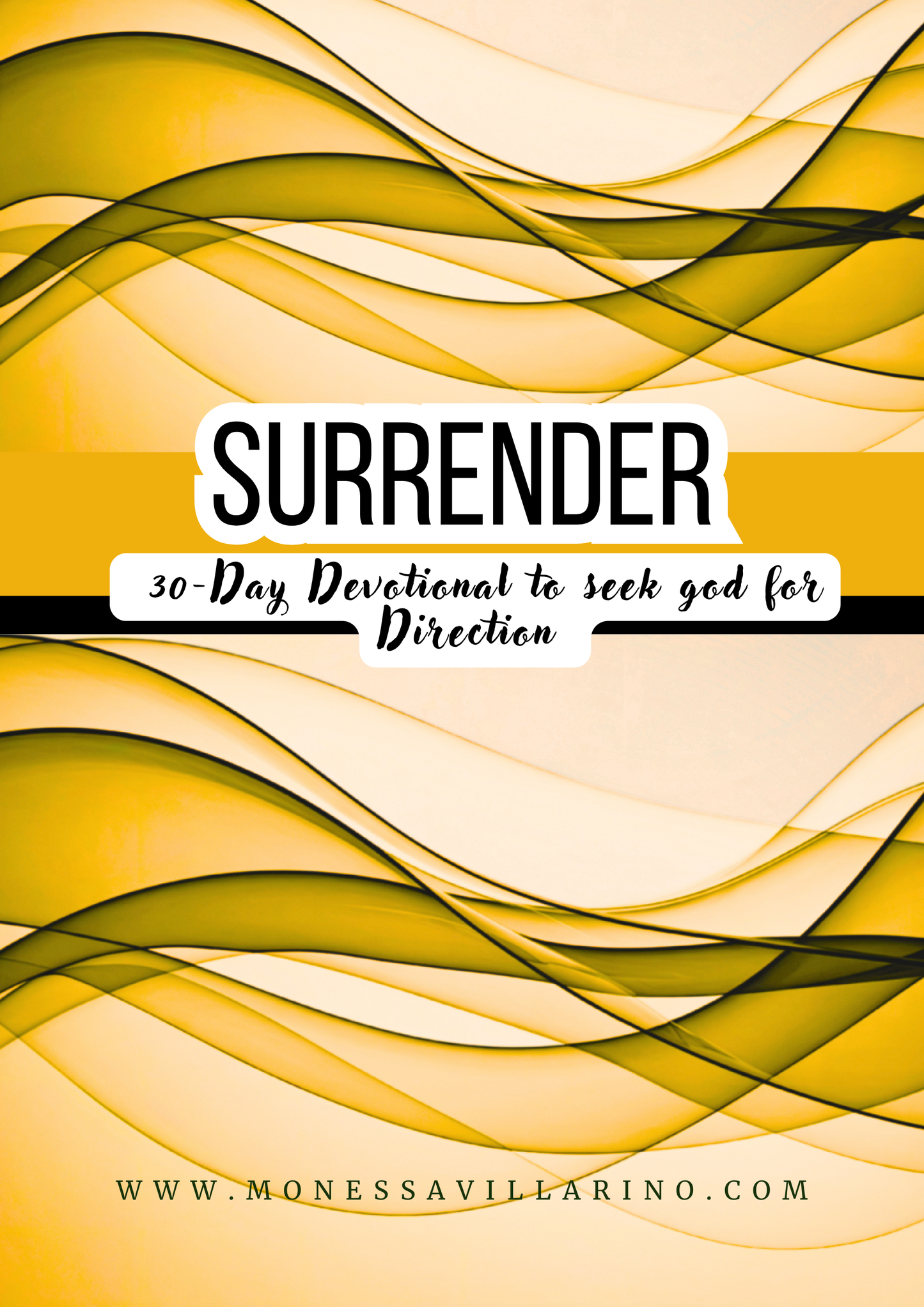 Surrender 30-Day Devotional to seek god for Direction | 33 Pages | A4 Instant Download| Canva Editable