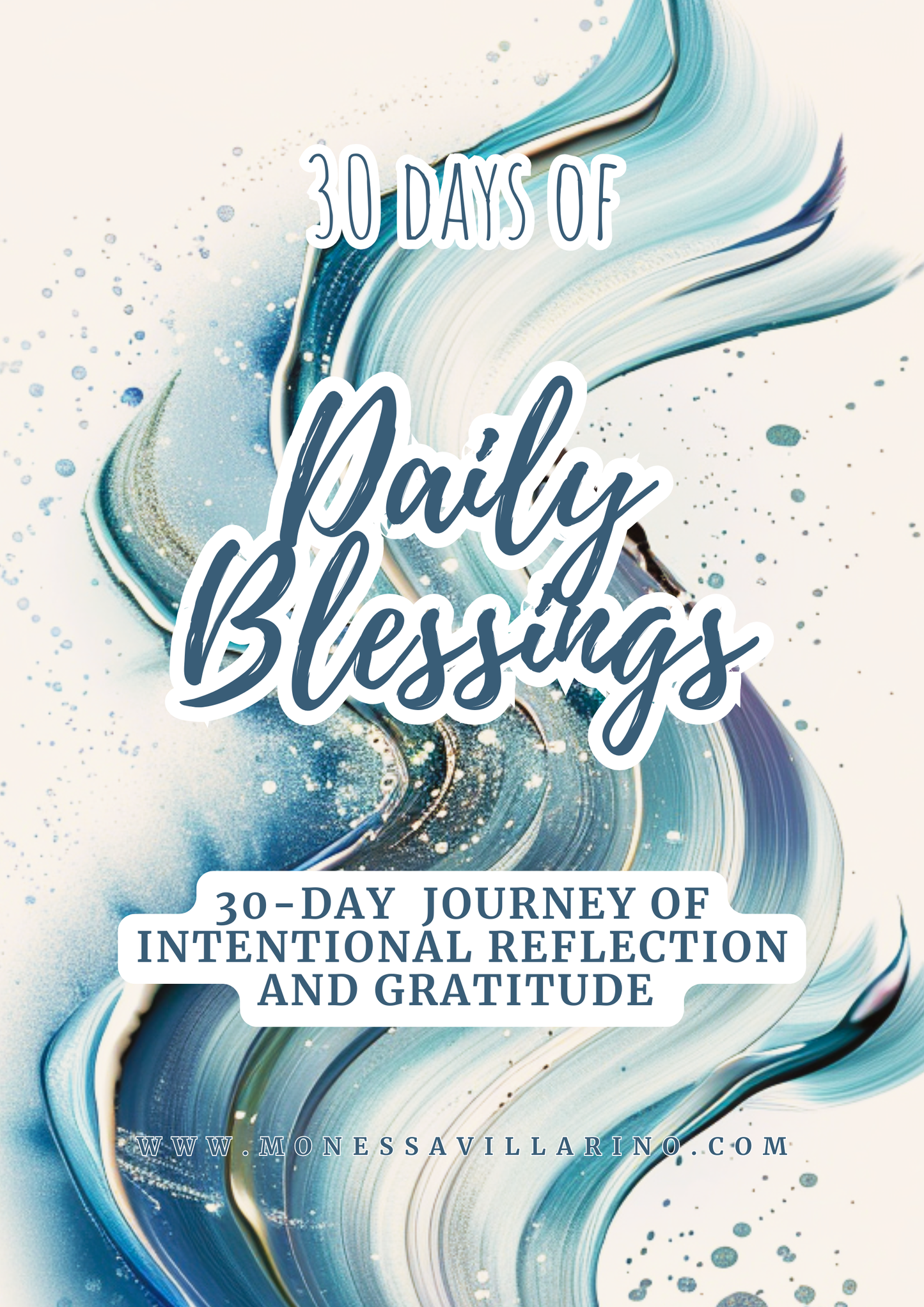 30 Days of Daily Blessings 30-Day journey of intentional reflection and gratitude | Digital Download | A4 Canva Editable