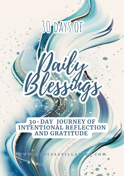 30 Days of Daily Blessings 30-Day journey of intentional reflection and gratitude | Digital Download | A4 Canva Editable