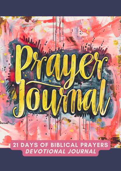 Prayer Journal 21 days of biblical prayers devotional journal | A4 Instant Download | Canva Editable