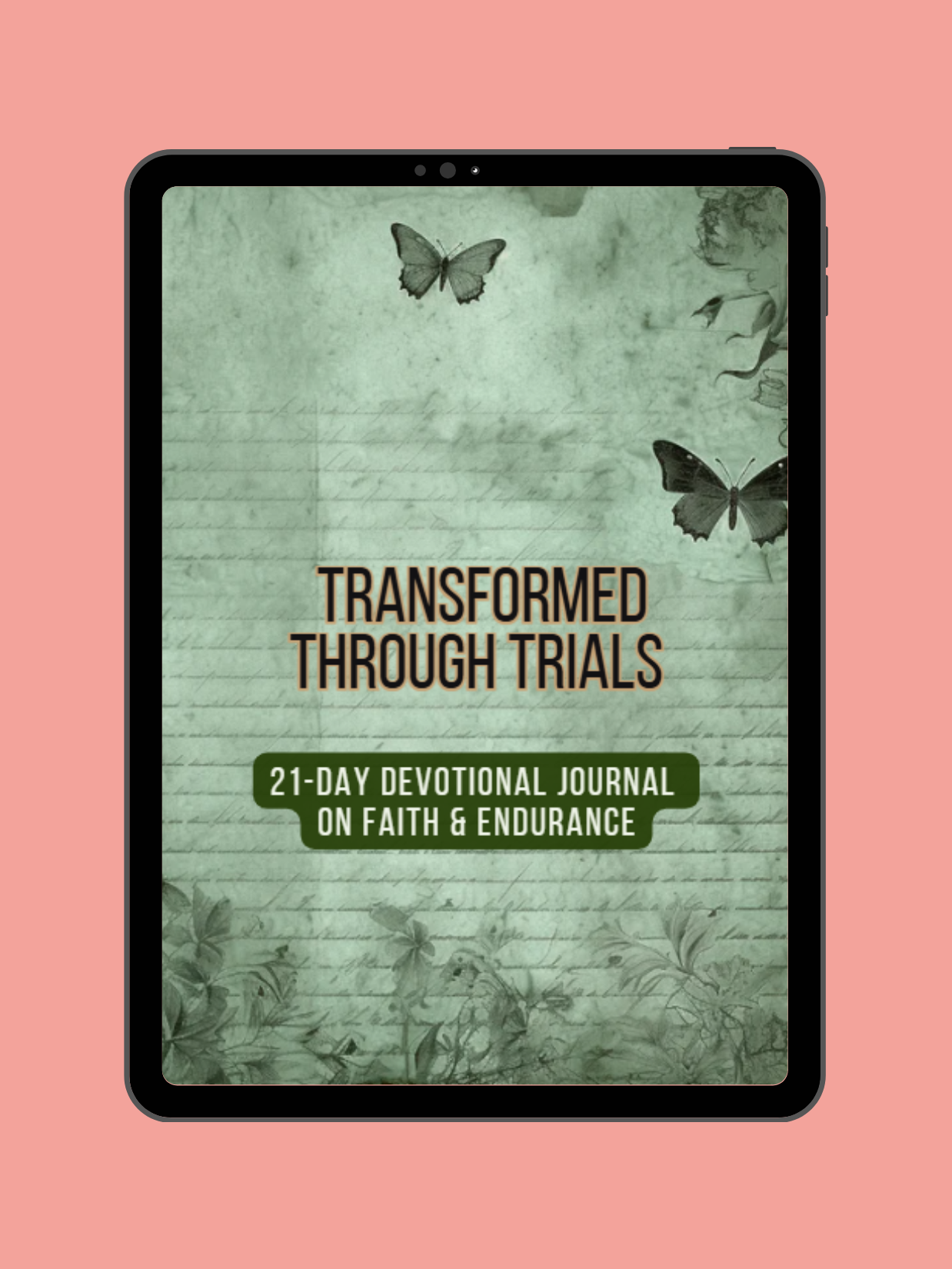 Transformed Through Trials 21-day devotional journal on faith & endurance | 8.5 X 11 Instant Download