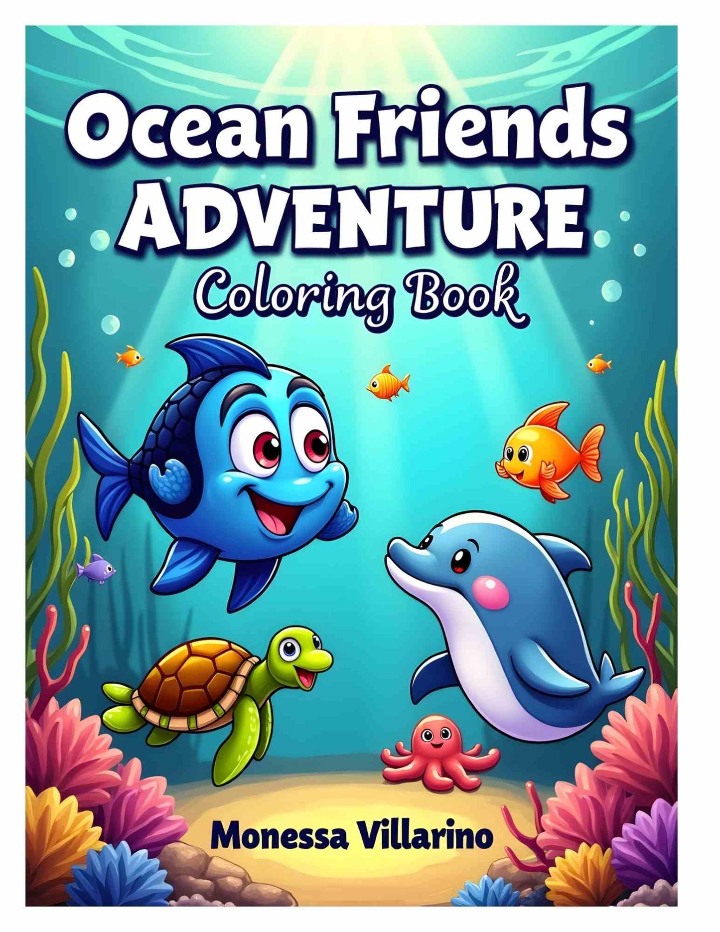 Ocean Friends Adventure Coloring Book