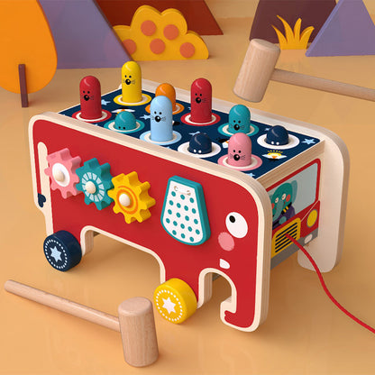 Kids Wooden Pounding Bench Animal Bus Toy 5dc69686f4bc686eefcc010e19ff9a8c