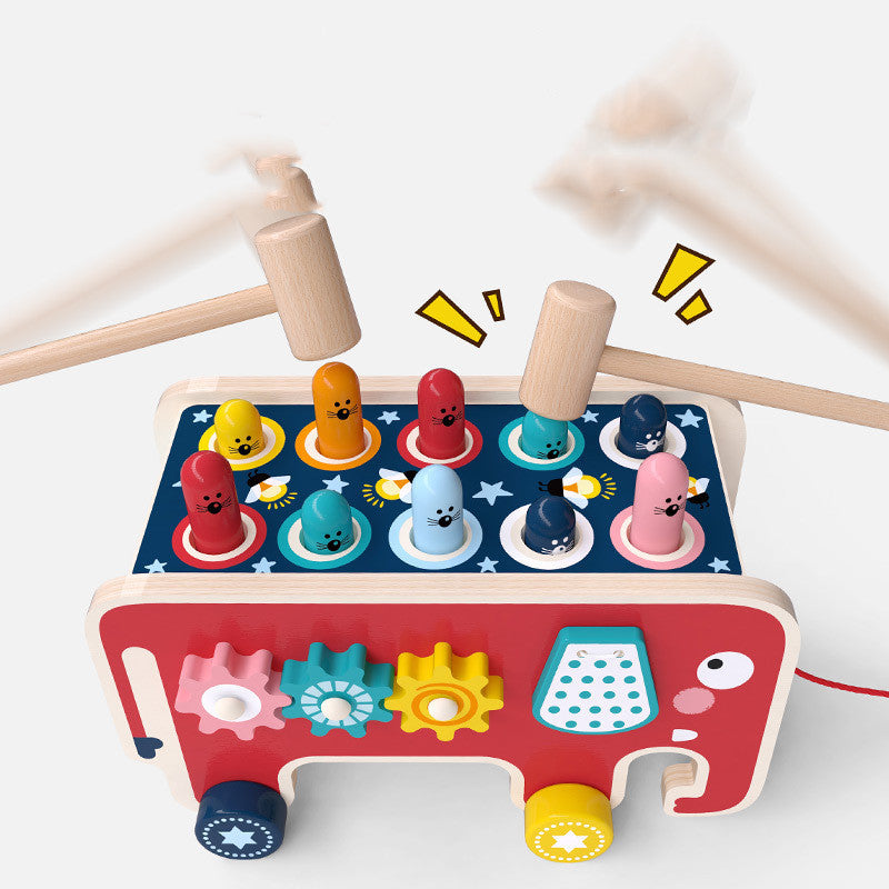 Kids Wooden Pounding Bench Animal Bus Toy 98ba3cbdd2829dee5e6734c5041a40f9